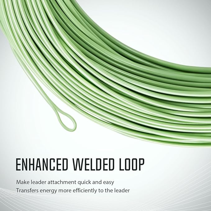 Piscifun Sword Fly Fishing Line with Welded Loop, Weight Forward Floating Fly Line, Available in WF1, WF2, WF3, WF4, WF5, WF6, WF7, WF8, WF9, and WF10 Weights, in Lengths of 90 and 100 Feet