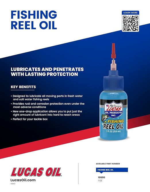 Lucas Oil 10690 Fishing Reel Oil - 1 Ounce (Pack of 20)