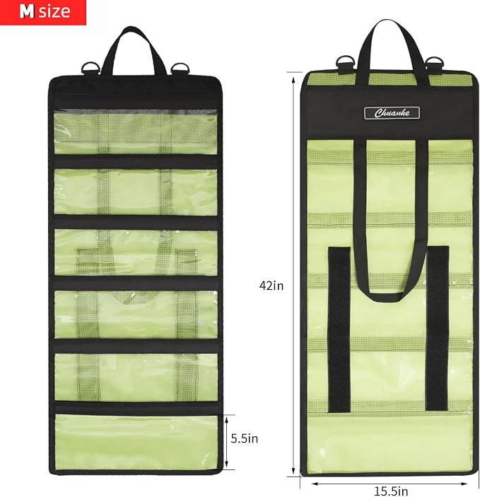 Lure Bag 6 Pocket PVC Protective Cover Durable Fishing Bag Trolling Lure Tackle Box