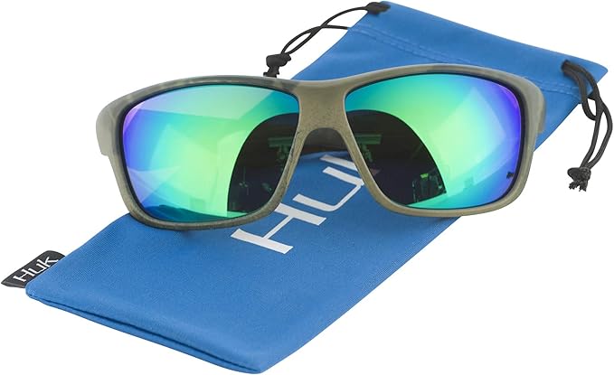 HUK Sunglasses, Polarized Lens Eyewear with Performance Frames, Fishing, Sports & Outdoors Sunglasses