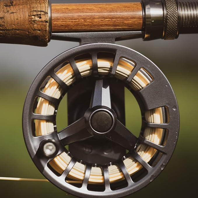 Raprance Fly Fishing Reel - CNC Aluminum Alloy, Ultra-Light, Instant Spool Change Side Button, for Freshwater/Saltwater (Matte Gunmetal Gray)