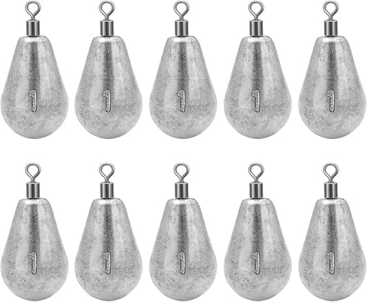 Long Casting Swivel Bell Sinkers Fishing Weights Drop Shot Weights with Swivels Fishing Lead Sinker 1/2oz 3/4oz 1oz 2oz 3oz