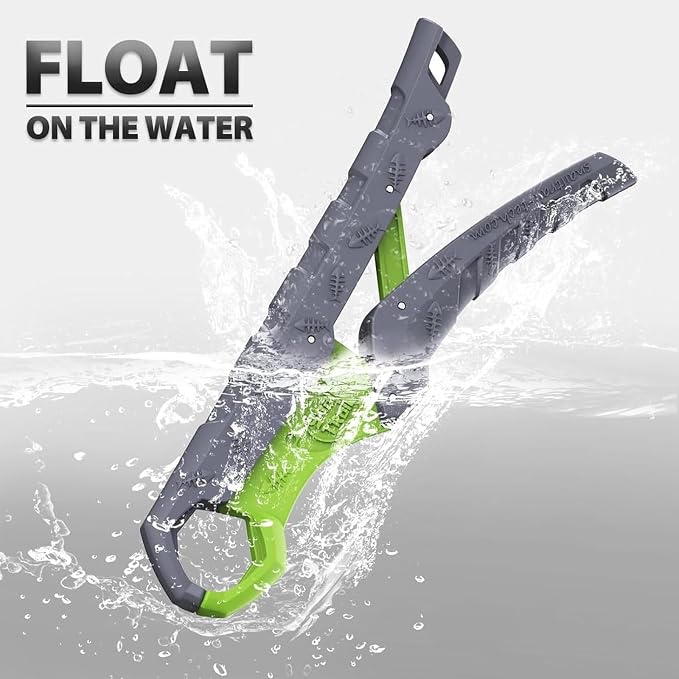 SNAIL TRAIL 11.5" Fishing Hook Remover Tool & 9" Floating Fish Gripper Kit, Stainless Steel Fish Dehooker, Fish Grabber, Saltwater Fish Lip Grip, Hook Extractor Pliers, Fishing Gear and Accessories