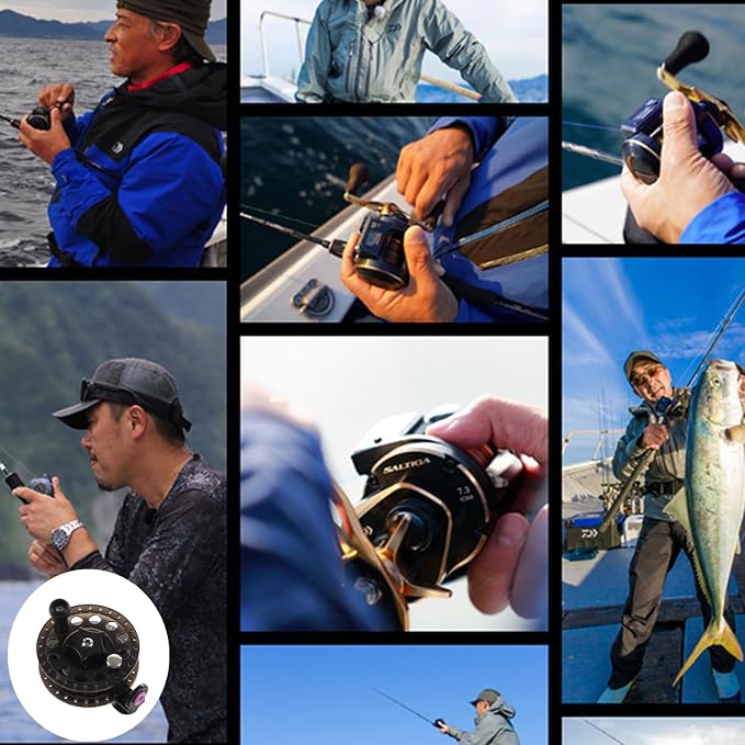 Fly Fishing Reel, Saltwater Fly Reel Fly Fishing Reels,Fly Fishing Tackle Round Tackle Wheel Ice Fishing Reels Plastic