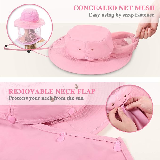 Palmyth Head Net Hat, Sun Hat Safari Hat