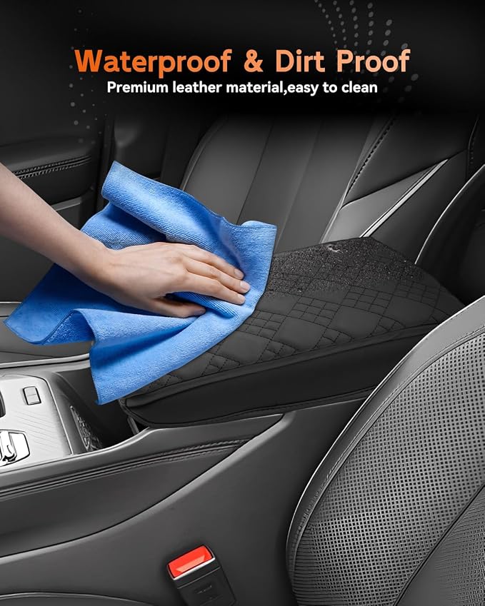 CDEFG for 2025 2026 Jeep Wagoneer S Center Console Cover Armrest Box Cover for Wagoneer S (Limited, Launch Edition) Accessories Console Arm Rest Protector Thickened