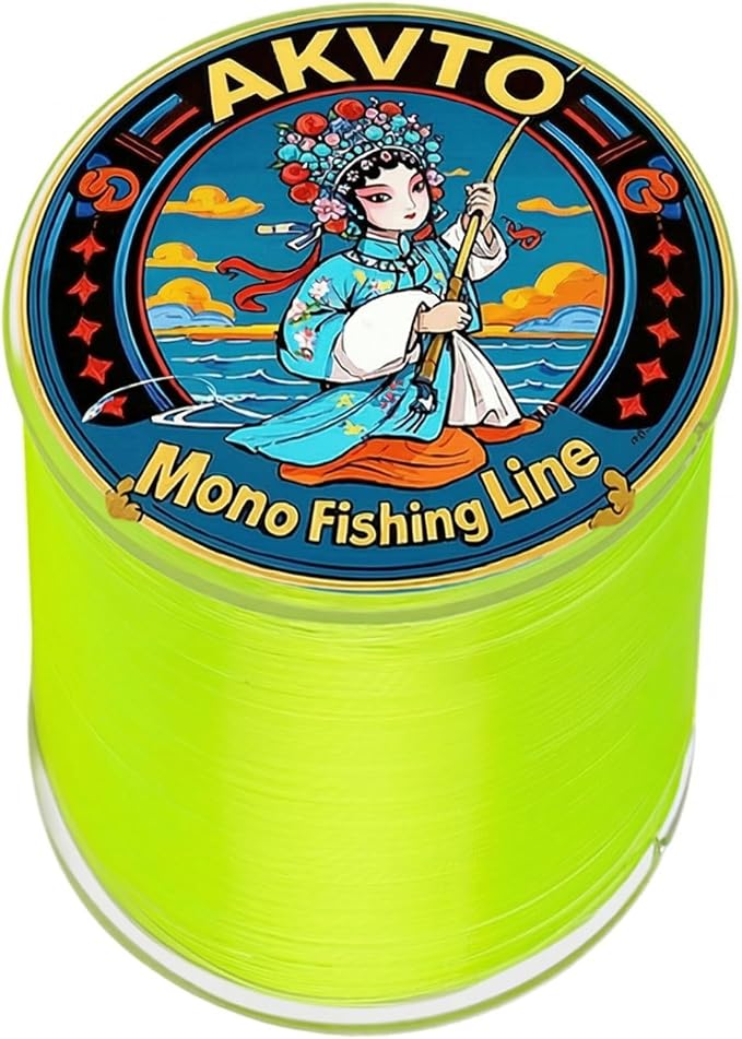 Monofilament Fishing Line, 500 Yards, 7-38 LB Test, High Strength Abrasion Resistant