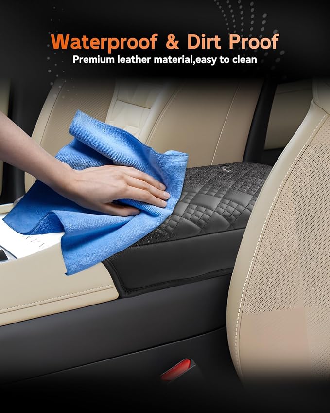 CDEFG for 2025 2026 Nissan Armada Center Console Cover Armrest Box Cover for Armada (SV, SL, Platinum, Pro-4X, Platinum Reserve) 2025+ Accessories Console Arm Rest Protector