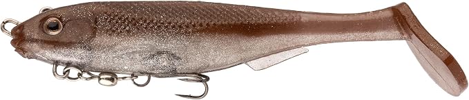 Strike King Final Copy Fishing Lure, Pre-Rigged Soft Plastic Swimbait, Free-Swinging Size 4 Treble Hook, Belly Magnetic Hook Keeper, 7/8-Ounce