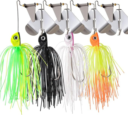 Fishing Lures Buzzbait Spinnerbait Jigs Lure for Bass Pike Fishing Freshwater 5/8oz Bass Fishing Lures