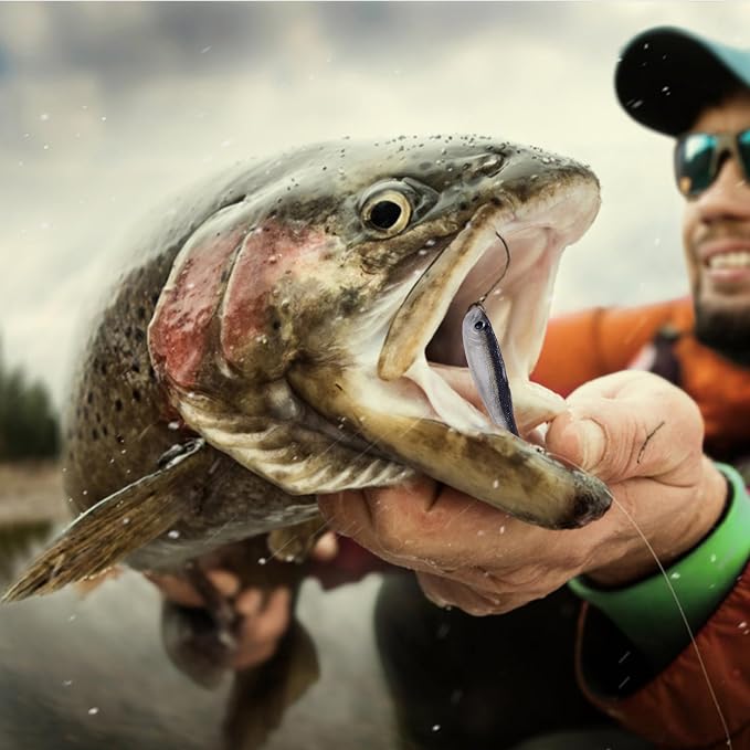 Paddle Tail Swimbaits,Soft Plastic Fishing Lures Swim Baits for Bass Fishing,30/50pcs with Box,Soft Plastic Swimbaits for Bass Trout Crappie Lures Kit for Saltwater Freshwater