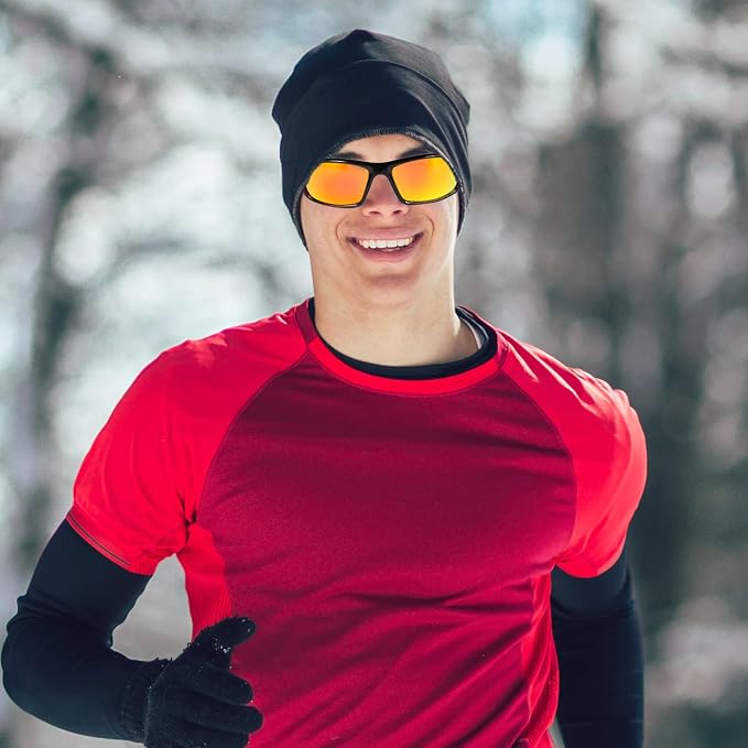 TOODOO 4 Pairs Men Polarized Sunglasses with UV Protection Driving Glasses Sports for Sport Outdoor Activities