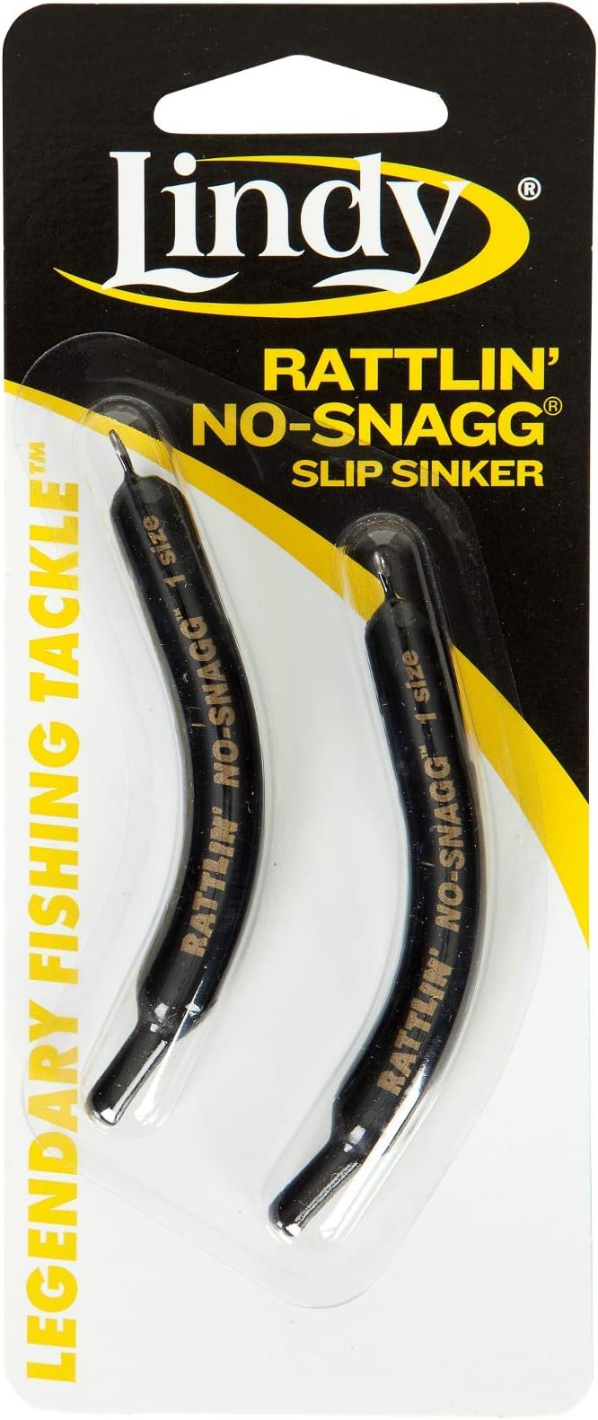 No-Snagg Slip Sinker Banana-Shaped Fishing Sinker - Enables Anglers to Fish Unfishable Areas