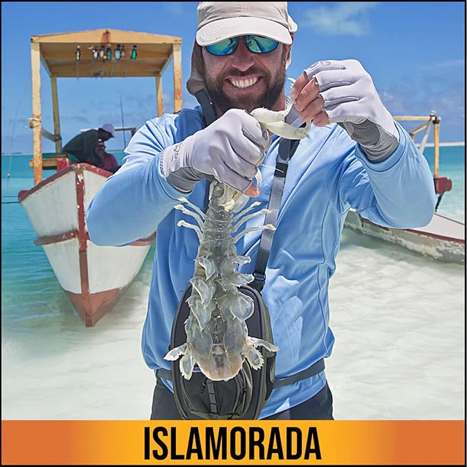 Glacier Glove Islamorada 50+ Sun Protection Durable Lightweight Breathable Quick-Dry Fingerless Outdoor Fishing Sun Glove