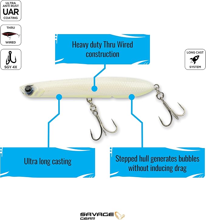 Savage Gear Panic Pencil Popper Fishing Hard Bait