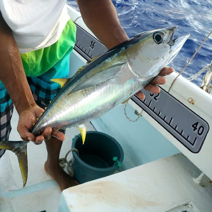 Fish Ruler for Boat 40"/48" with Backing Adhesive Fish Measuring Sticker Foam Fish Measuring Board for Fishing Boat, Cooler, Kayak, Yacht Fish Ruler Boat Accessories