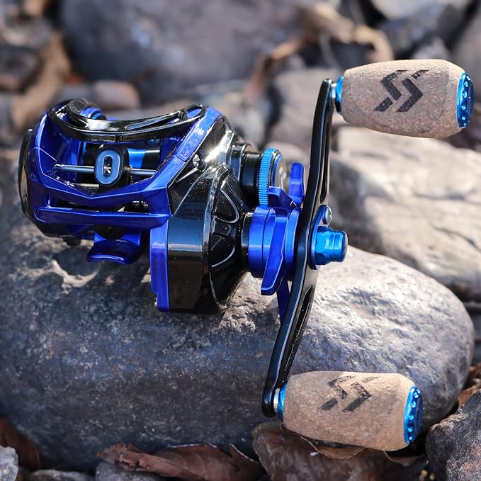 Sougayilang Baitcasting Reel, 7.0:1 Gear Ratio Super Smooth Power, 9 + 1 Shielded Ball Bearings Anti-Corrosion Baitcaster Reel Fishing Reel