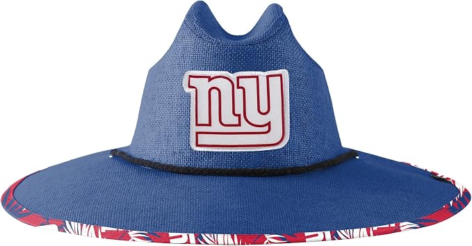 FOCO Men's NCAA College Team Logo Floral Straw Sun Hat