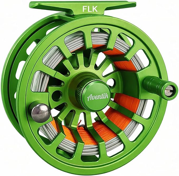 Aventik FLK Fly Fishing Reel Aluminum Trout 3/5, 5/7, 7/9wt Large Arbor Freshwater Fly Reel