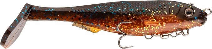 Strike King Final Copy Fishing Lure, Pre-Rigged Soft Plastic Swimbait, Free-Swinging Size 4 Treble Hook, Belly Magnetic Hook Keeper, 7/8-Ounce