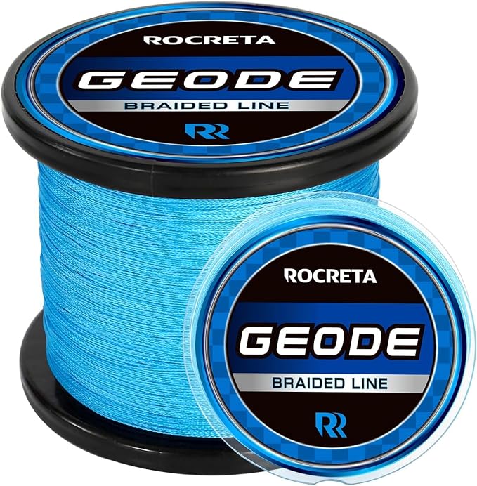 Geode Braided Fishing Line, Super Strong Power Braid Lines for Saltwater and Freshwater Fish 8-50lb, 150yds/300yds/500yds/1000yds