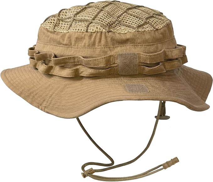 CQR Men's Tactical Boonie Hat, Breathable Packable Sun Hat for Hunting, Hiking, Fishing, Shooting, and Outdoor Activities