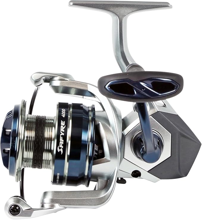 Okuma Safyre Spinning Reel for Freshwater & Inshore Fishing – Sealed IPX-3 Body, Carbonite Multi-Disc Drag, 8BB, HDG+ High-Density Gearing, SF-4000A