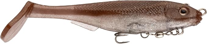 Strike King Final Copy Fishing Lure, Pre-Rigged Soft Plastic Swimbait, Free-Swinging Size 4 Treble Hook, Belly Magnetic Hook Keeper, 7/8-Ounce