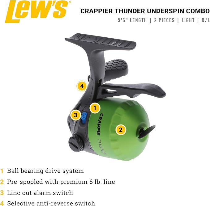 Lew's Crappie Thunder Underspin Combo