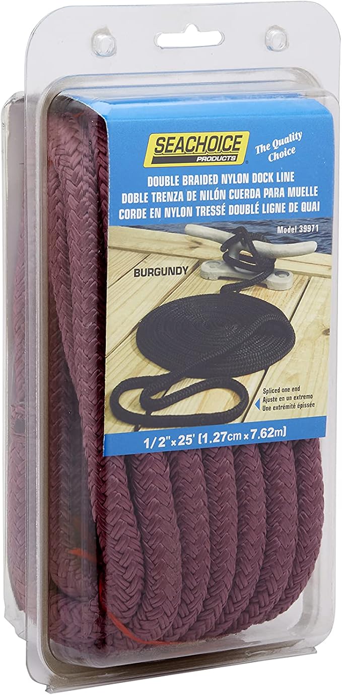 Seachoice Double-Braid Nylon Dock Line