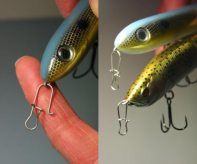 Duo-Lock Fishing Snaps Stainless Nice Snaps Fishing Clips Lure Hook Connector Quick Change Lock Saltwater Fishing Accessories Size #000-#10