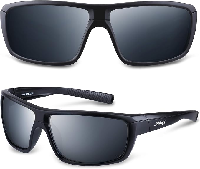 RUNCL Polarized Sports Sunglasses Billy, Fishing Sunglasses UV400 - Ultralight Floating TAC Lens, Anti-seawater Coating