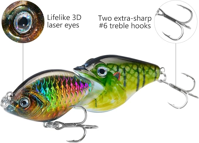 BASSROCK Fish Group Single Jointed Swimbait Bass Fishing Lure Hard Bait 3.5” 11/16oz