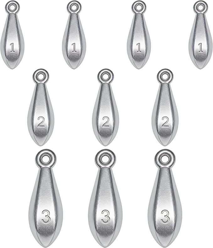 Fishing Weights Sinkers Bank Sinkers Bullet Weights for Surf Fishing Pier Bank Fishing Saltwater Fishing Gear 1oz to 8oz
