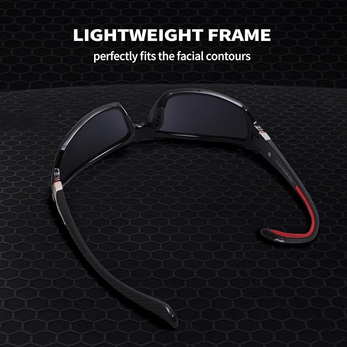 Polarized Sports Sunglasses For Men Women Unbreakable Frame Cycling Driving Fishing UV400 Protection