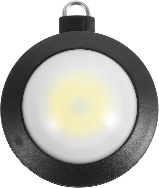VALICLUD Portable Camping Lantern LED Tent Light with Hook Black Battery Powered Emergency Outdoor Lantern for Hiking Fishing Night Fishing