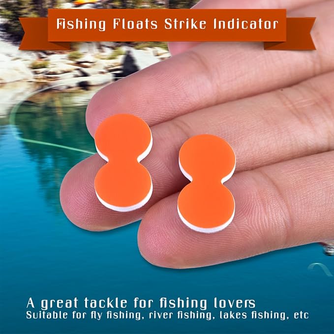 Strike Indicators Fly Fishing, 24 PCS EVA Fly Fishing Floats, Pinch-on-Floats Trout Floats Fly Fishing Accessories