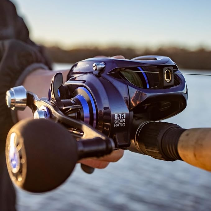 Piscifun Alinox 400 Baitcaster Fishing Reel, 38Lbs Max Drag Aluminum Alloy Frame Baitcasting Reel, Available in 6.6:1/8.1:1 Gear Ratio, Freshwater and Saltwater Low Profile Casting Reel for Musky