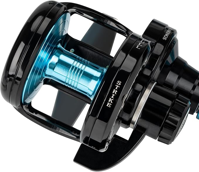 THKFISH Slow Pitch Jigging Reel, 55lbs Max Drag 6.3:1,9+2 Stainless BB Lever Drag Saltwater Heavy Duty Trolling Reel Slow Jigging Reel Saltwater Fishing