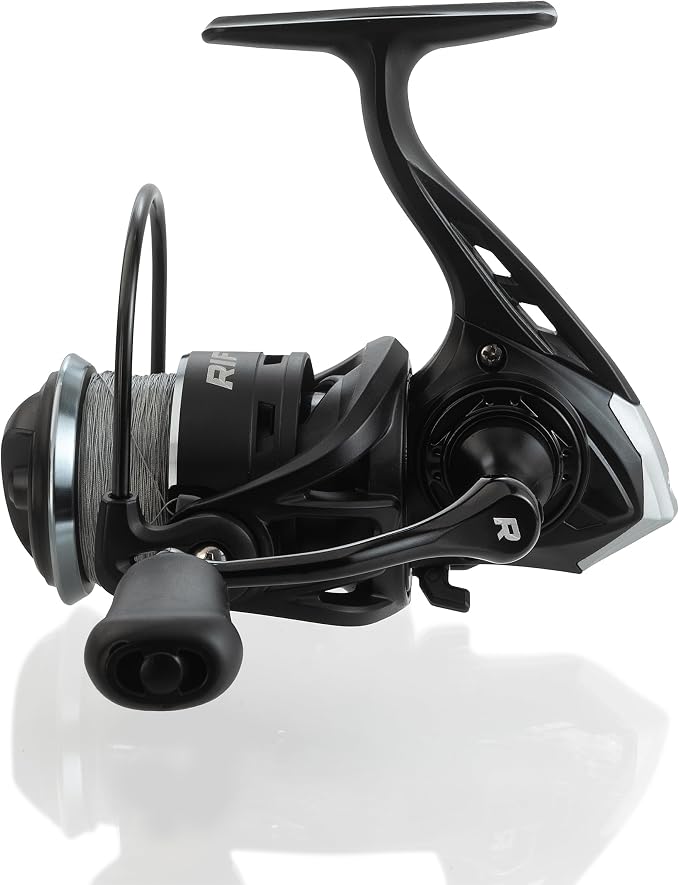 RIFT Chasm Spinning Reel, Carbon Disc Drag System, 5.2:1 Gear Ratio, 7+1 Stainless Steel Ball Bearings, CNC Aluminum Spool, Knurled Spool Center, Ambidextrous