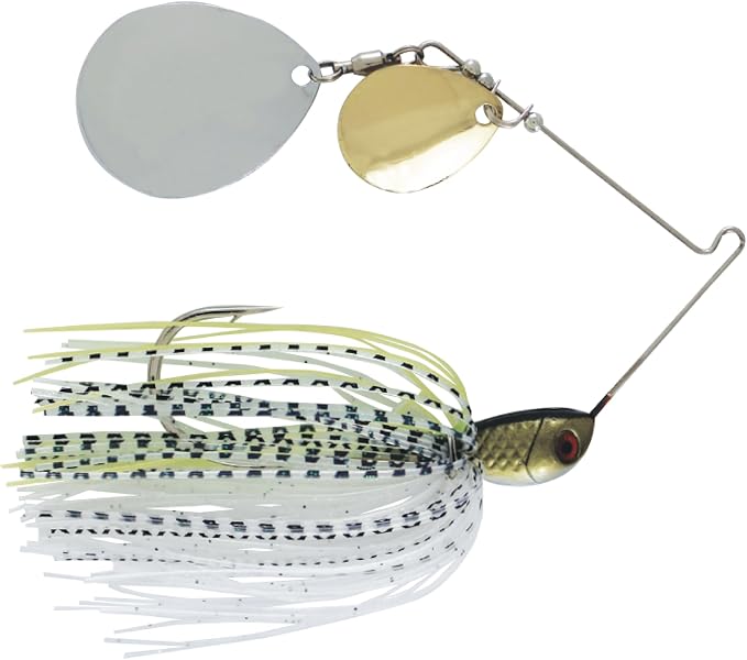 Luck E Strike Jimmy Houston Legends Spinner Bait with Colorado Blades (1/2 Ounce Spinnerbait) 5/0 Hook