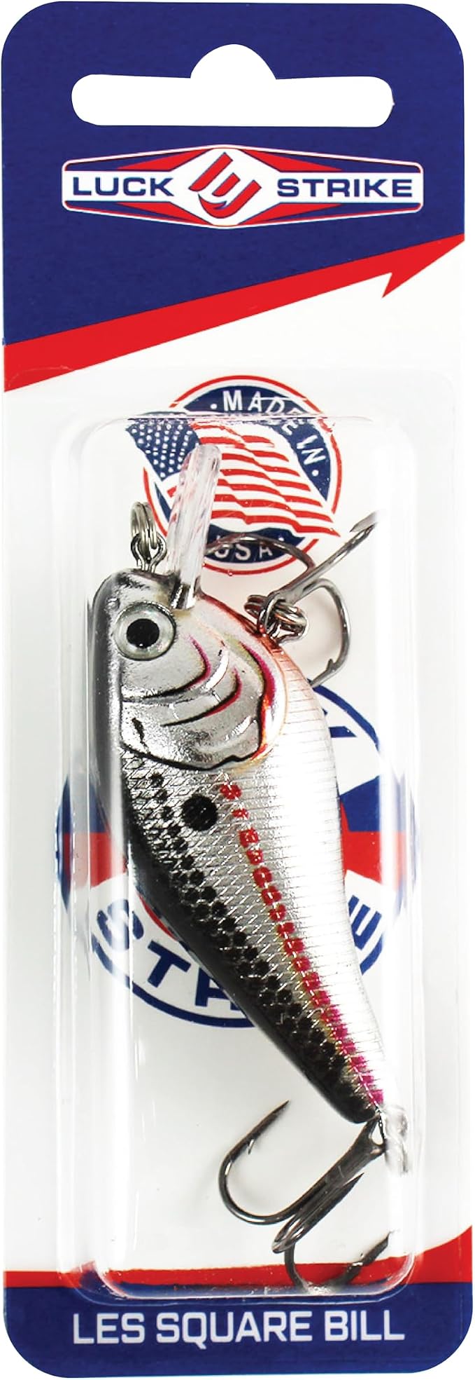 Luck E Strike 2 Inch Square Bill Crankbait, Made in The USA