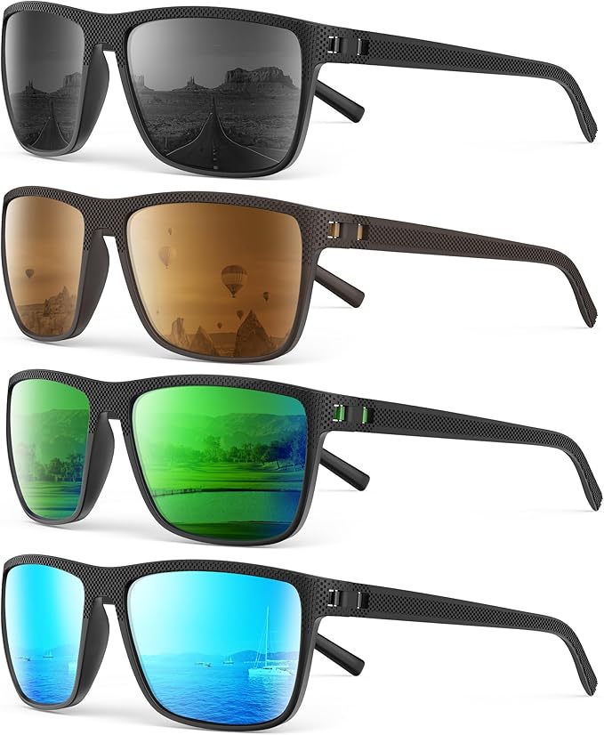 Sunglasses-Men Polarized Mens Sunglasses: Classic Women Sun Glasses UV Protection for Fishing
