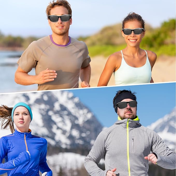 TOODOO 4 Pairs Men Polarized Sunglasses with UV Protection Driving Glasses Sports for Sport Outdoor Activities
