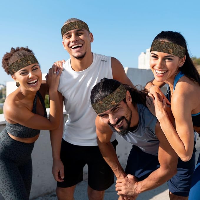 Sports Tie Headbands for Men Women, Adjustable Ninja Karate Head Band Headband for Basketball, Running, Tennis, Yoga