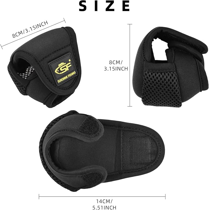 SF Low Profile Casting Baitcast Reels Cover Case Reel Pouch Glove for Fits 50 100 200 300 Series Baitcaster
