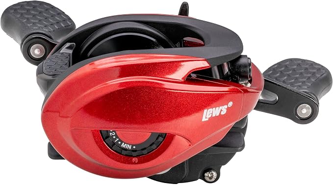 Lew’s MACH Smash Baitcast Reel & Fishing Rod Combo, 7-Foot, 1-Piece Rod, LH Retrieve Reel