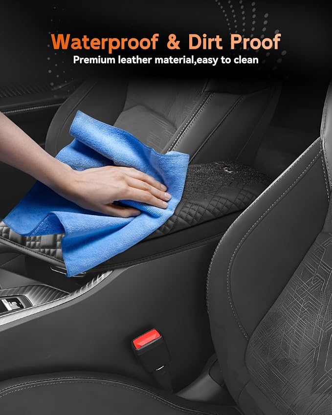 CDEFG for 2024 2025 2026 Dodge Charger Daytona Center Console Cover Armrest Box Cover for Charger Daytona (R/T, Scat Pack) Accessories Console Arm Rest Protector Thickened