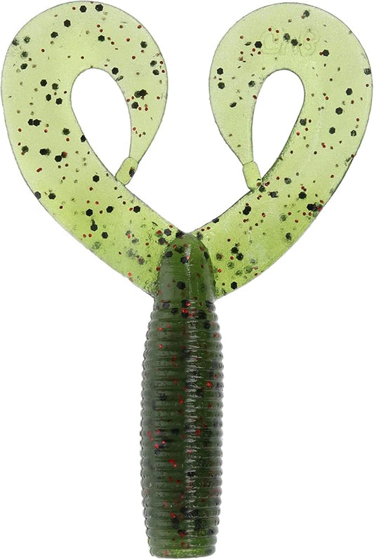 Yamamoto 4"/5" Double Tail Grub Soft Plastic Fishing Angling Swimbait Lures with Crawfish Design - 20 Pack