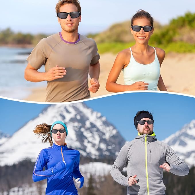 TOODOO 4 Pairs Men Polarized Sunglasses with UV Protection Driving Glasses Sports for Sport Outdoor Activities